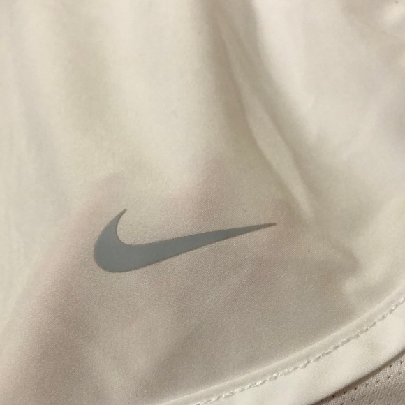 Nike Dri-Fit White Mid- Rise Brief Lined Athletic Tempo Running Shorts sz Small - Picture 3 of 14